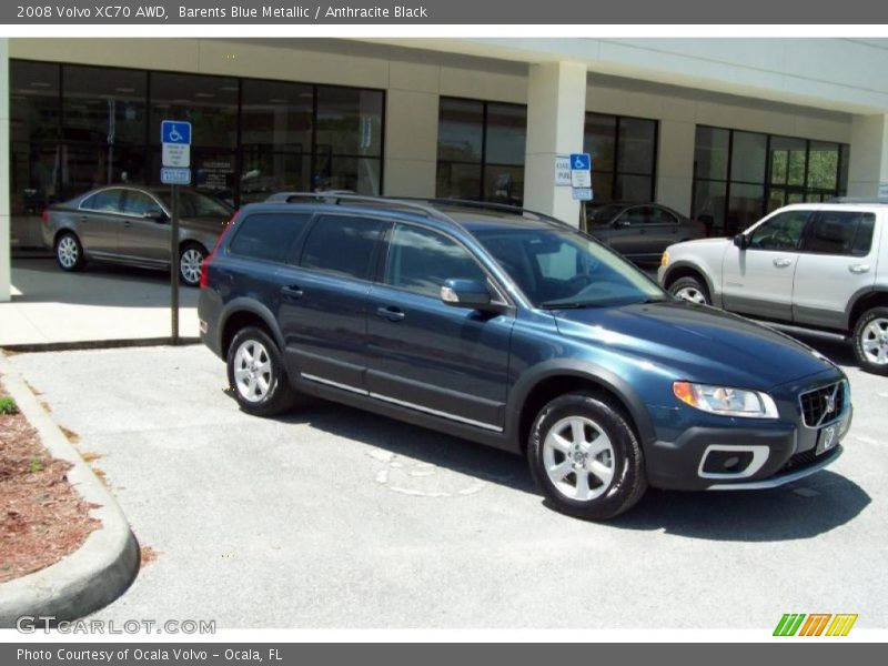 Barents Blue Metallic / Anthracite Black 2008 Volvo XC70 AWD