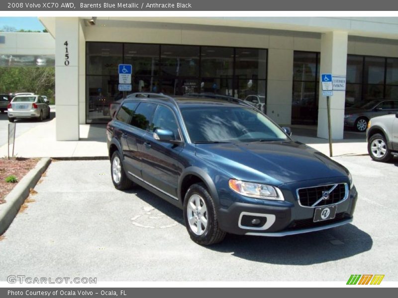 Barents Blue Metallic / Anthracite Black 2008 Volvo XC70 AWD