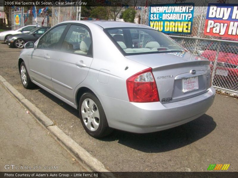 Clear Silver / Gray 2006 Kia Spectra EX Sedan