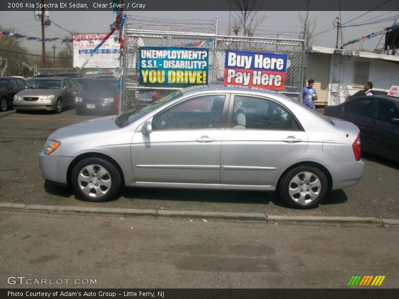 Clear Silver / Gray 2006 Kia Spectra EX Sedan