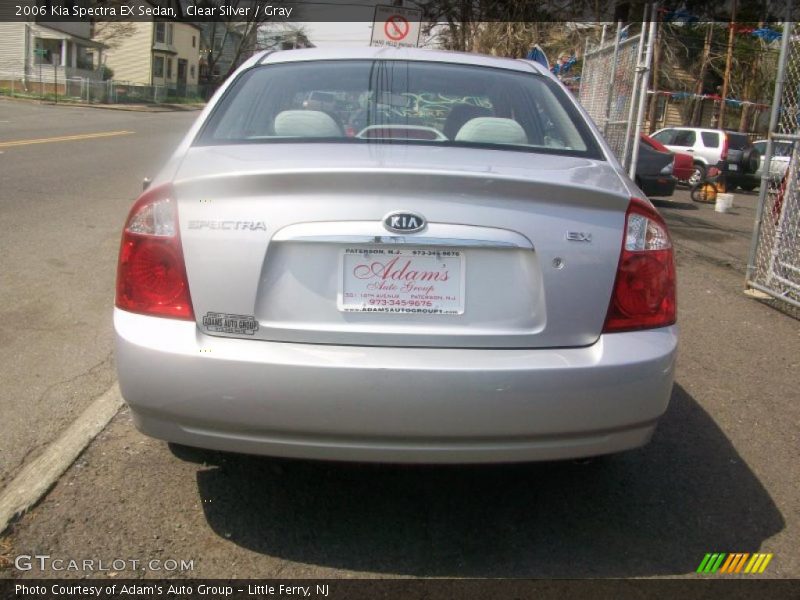 Clear Silver / Gray 2006 Kia Spectra EX Sedan