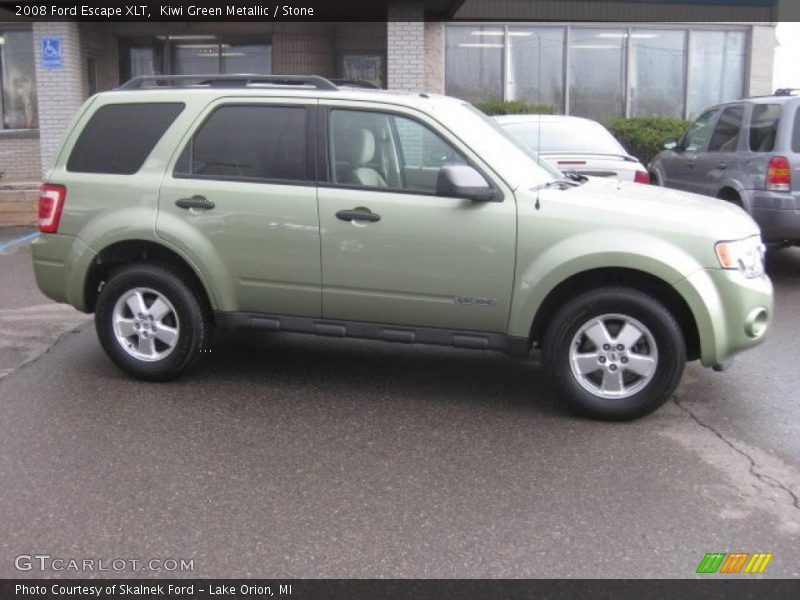 Kiwi Green Metallic / Stone 2008 Ford Escape XLT