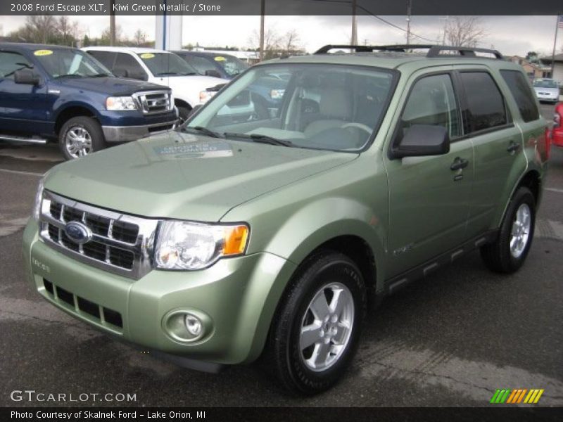 Kiwi Green Metallic / Stone 2008 Ford Escape XLT