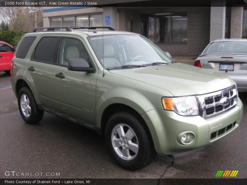 Kiwi Green Metallic / Stone 2008 Ford Escape XLT