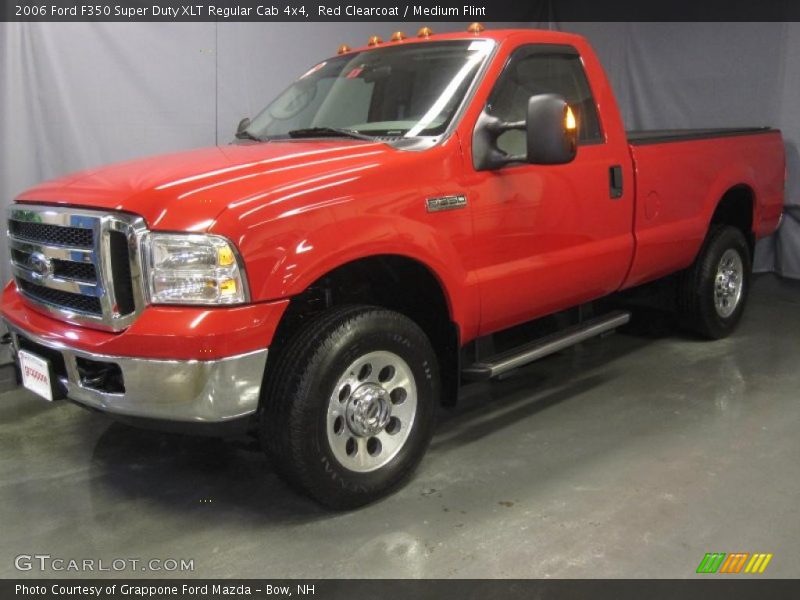 Red Clearcoat / Medium Flint 2006 Ford F350 Super Duty XLT Regular Cab 4x4