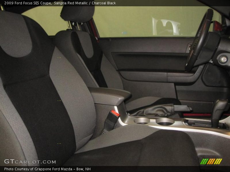 Sangria Red Metallic / Charcoal Black 2009 Ford Focus SES Coupe