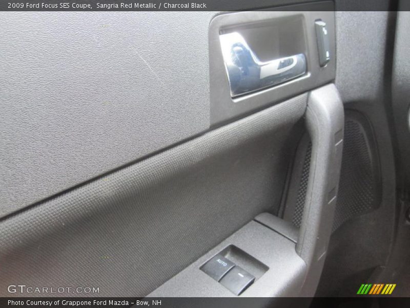 Sangria Red Metallic / Charcoal Black 2009 Ford Focus SES Coupe