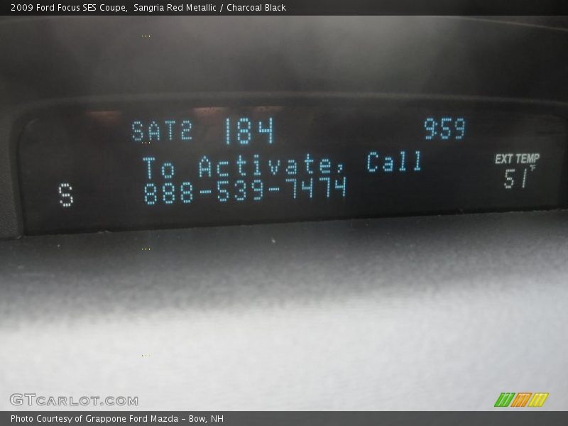 Sangria Red Metallic / Charcoal Black 2009 Ford Focus SES Coupe