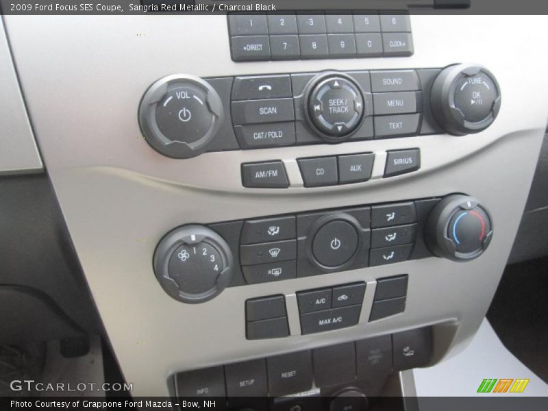 Sangria Red Metallic / Charcoal Black 2009 Ford Focus SES Coupe