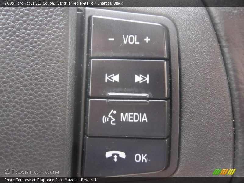 Sangria Red Metallic / Charcoal Black 2009 Ford Focus SES Coupe