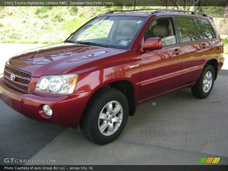Sundown Red Pearl / Ivory 2001 Toyota Highlander Limited 4WD
