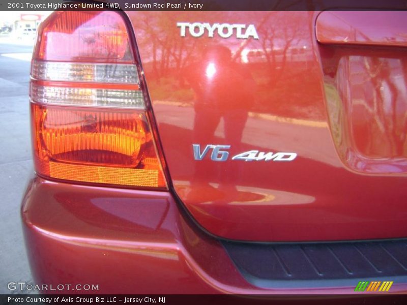 Sundown Red Pearl / Ivory 2001 Toyota Highlander Limited 4WD