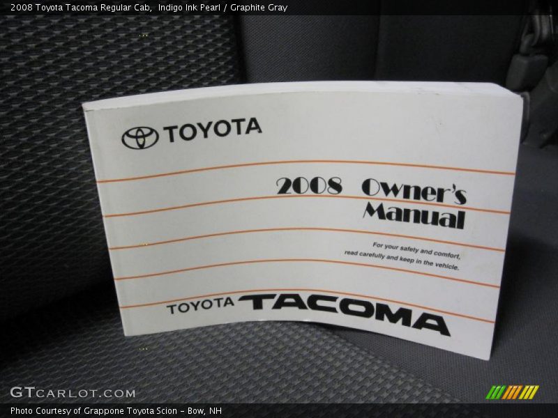 Indigo Ink Pearl / Graphite Gray 2008 Toyota Tacoma Regular Cab