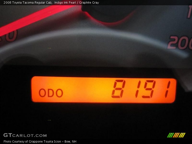 Indigo Ink Pearl / Graphite Gray 2008 Toyota Tacoma Regular Cab