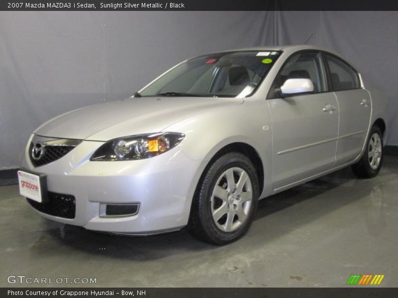 Sunlight Silver Metallic / Black 2007 Mazda MAZDA3 i Sedan