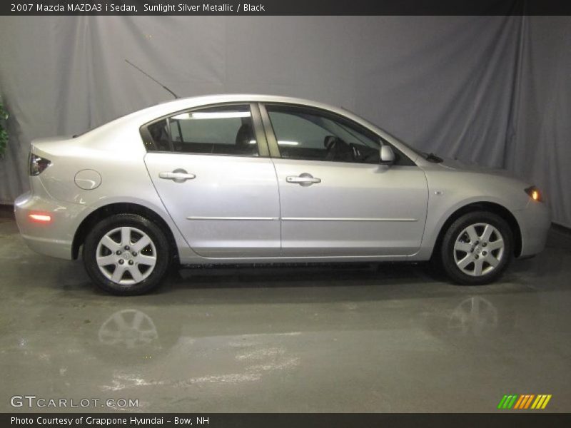 Sunlight Silver Metallic / Black 2007 Mazda MAZDA3 i Sedan