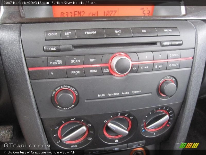 Sunlight Silver Metallic / Black 2007 Mazda MAZDA3 i Sedan
