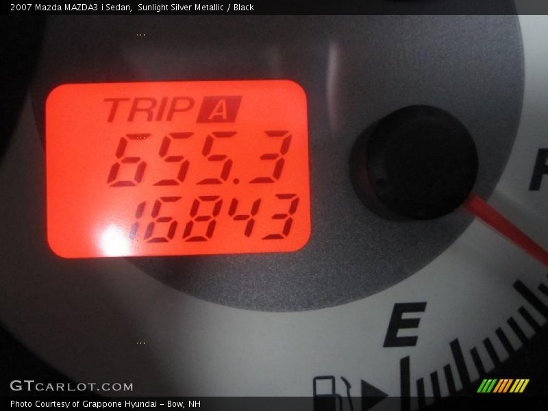 Sunlight Silver Metallic / Black 2007 Mazda MAZDA3 i Sedan