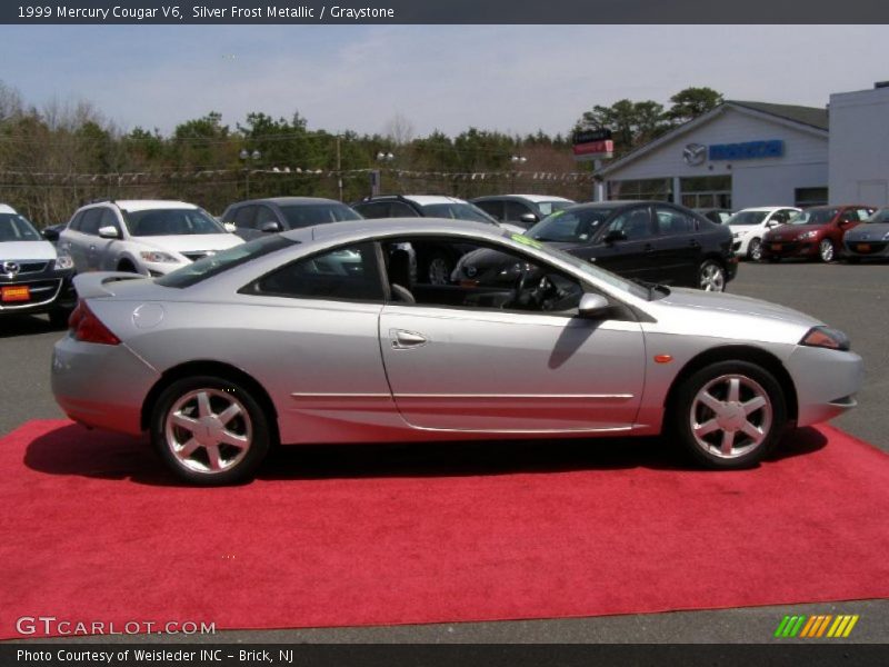 Silver Frost Metallic / Graystone 1999 Mercury Cougar V6