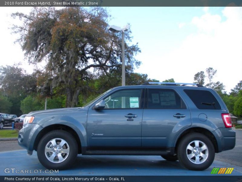 Steel Blue Metallic / Stone 2010 Ford Escape Hybrid