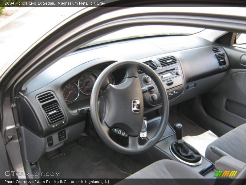 Magnesium Metallic / Gray 2004 Honda Civic LX Sedan