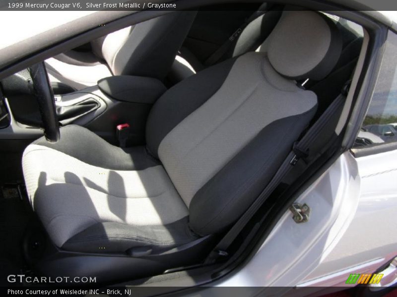 Silver Frost Metallic / Graystone 1999 Mercury Cougar V6