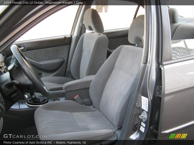 Magnesium Metallic / Gray 2004 Honda Civic LX Sedan