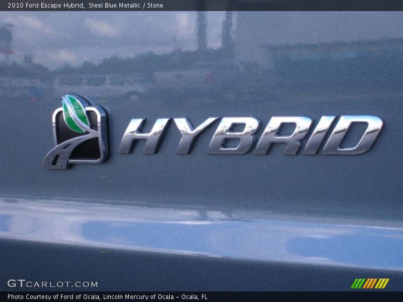 Steel Blue Metallic / Stone 2010 Ford Escape Hybrid