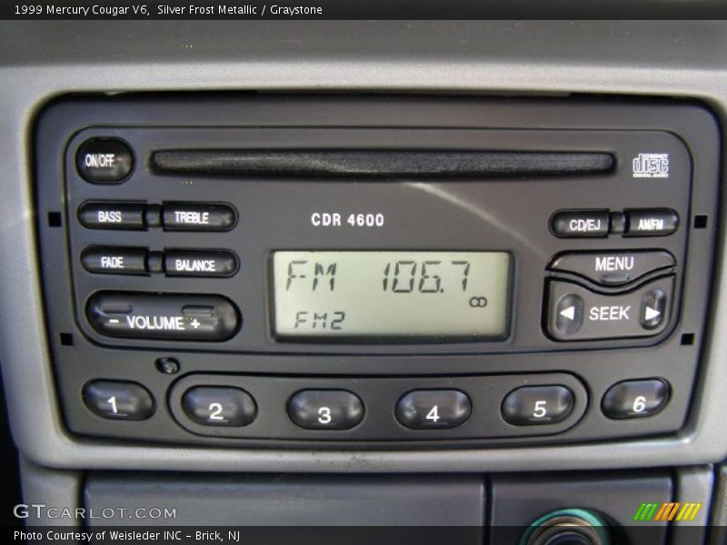 Silver Frost Metallic / Graystone 1999 Mercury Cougar V6