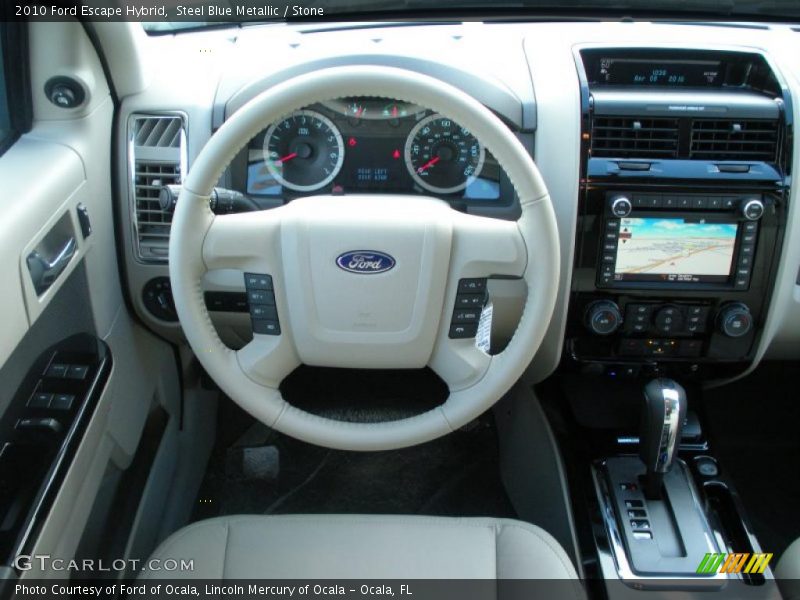 Steel Blue Metallic / Stone 2010 Ford Escape Hybrid