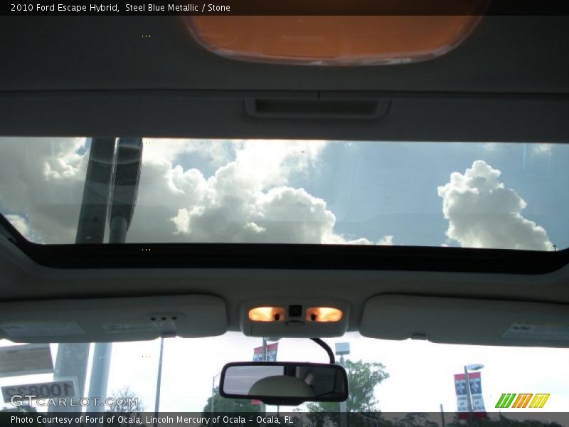 Steel Blue Metallic / Stone 2010 Ford Escape Hybrid