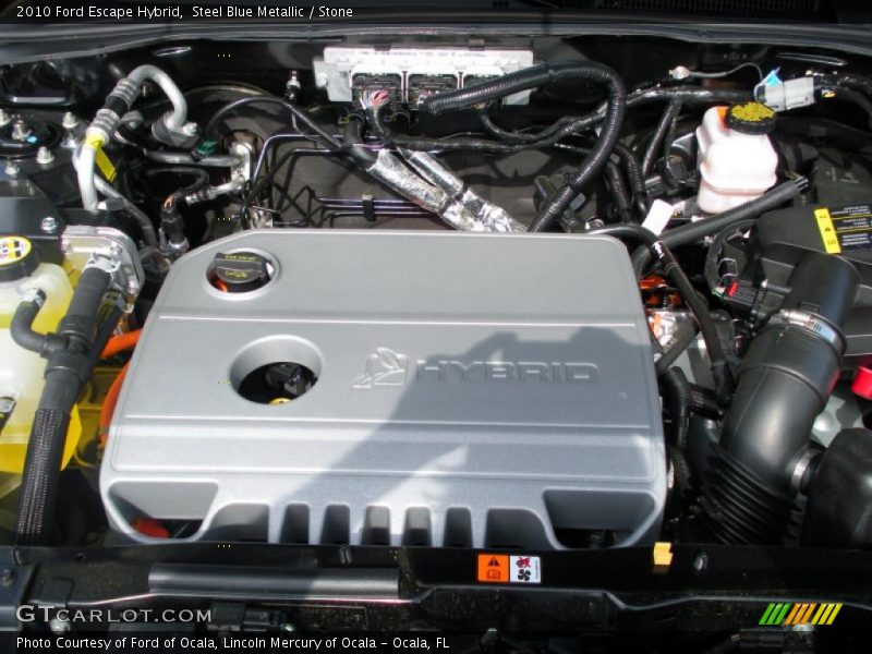 Steel Blue Metallic / Stone 2010 Ford Escape Hybrid