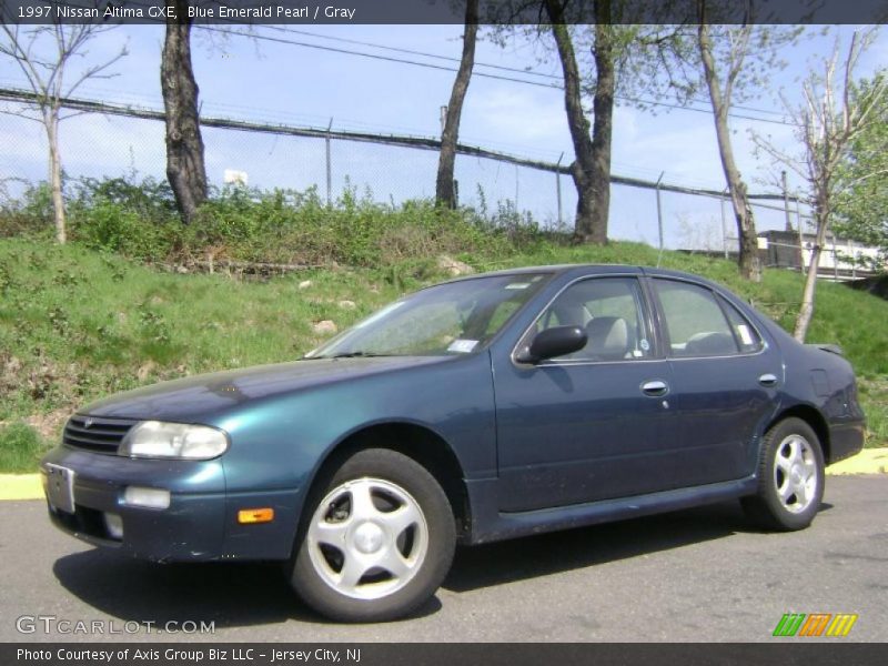 Blue Emerald Pearl / Gray 1997 Nissan Altima GXE