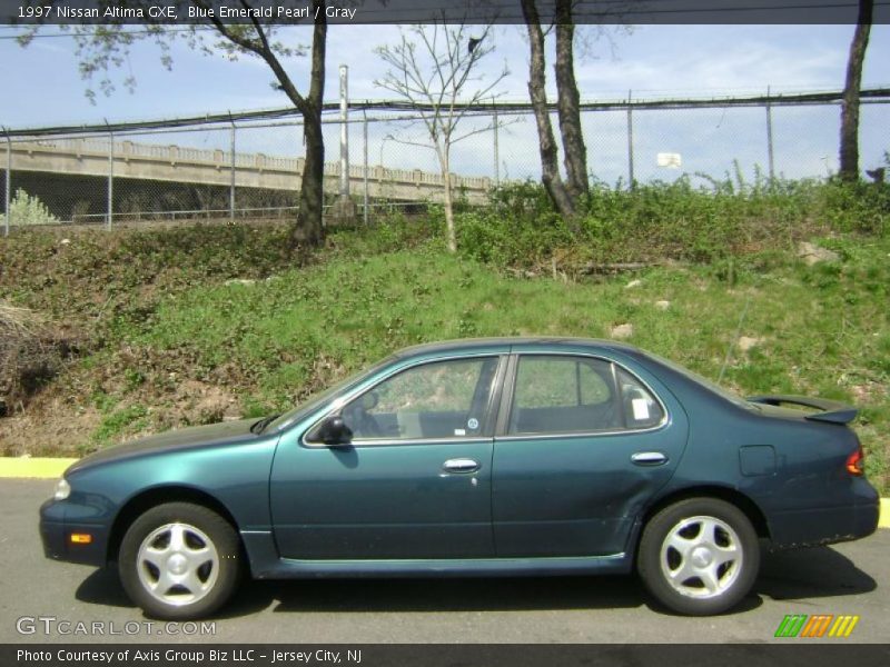 Blue Emerald Pearl / Gray 1997 Nissan Altima GXE