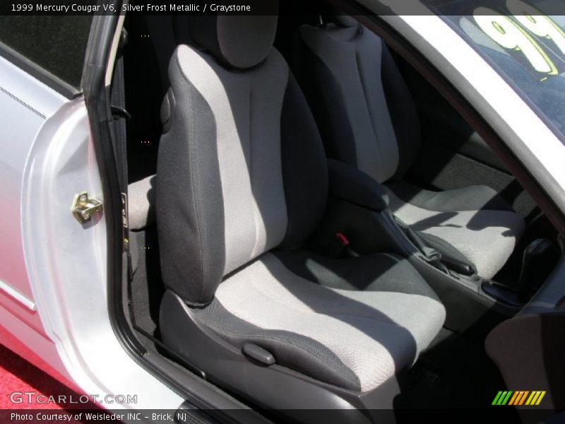 Silver Frost Metallic / Graystone 1999 Mercury Cougar V6