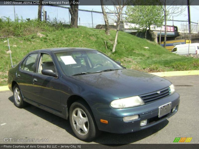 Blue Emerald Pearl / Gray 1997 Nissan Altima GXE