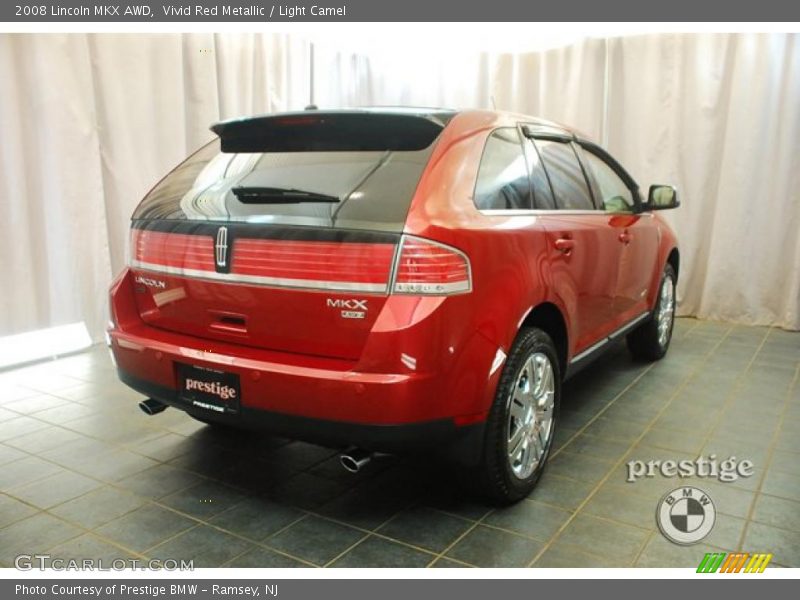 Vivid Red Metallic / Light Camel 2008 Lincoln MKX AWD