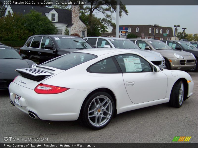 Carrara White / Black 2009 Porsche 911 Carrera Coupe