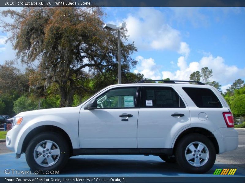 White Suede / Stone 2010 Ford Escape XLT V6