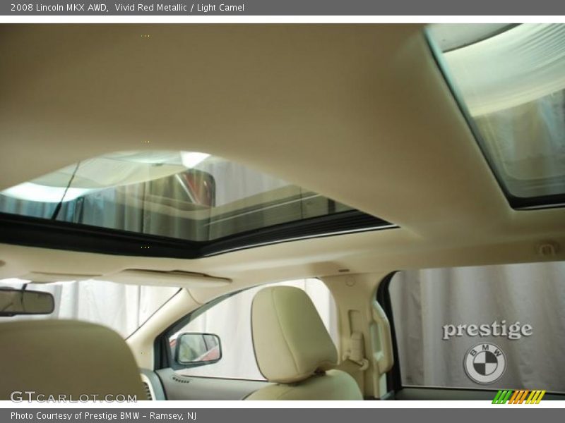 Vivid Red Metallic / Light Camel 2008 Lincoln MKX AWD