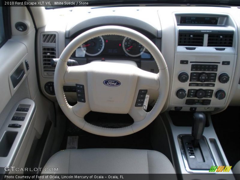 White Suede / Stone 2010 Ford Escape XLT V6