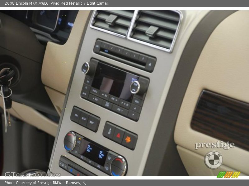 Vivid Red Metallic / Light Camel 2008 Lincoln MKX AWD