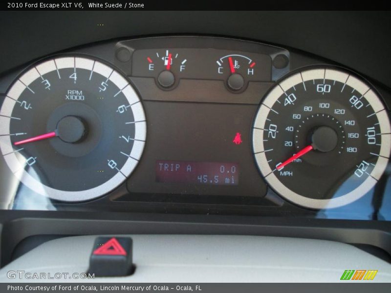 White Suede / Stone 2010 Ford Escape XLT V6