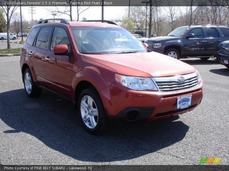 Paprika Red Pearl / Black 2010 Subaru Forester 2.5 X Premium