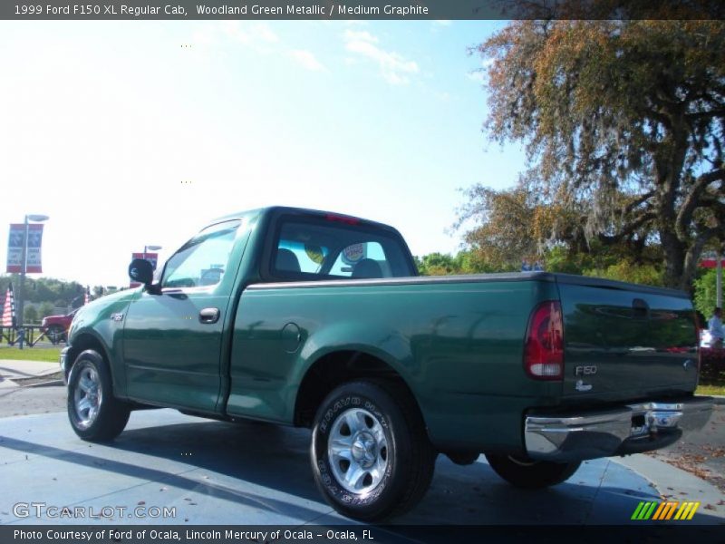 Woodland Green Metallic / Medium Graphite 1999 Ford F150 XL Regular Cab