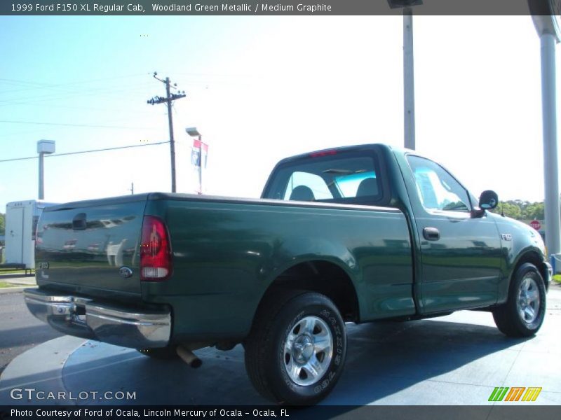 Woodland Green Metallic / Medium Graphite 1999 Ford F150 XL Regular Cab