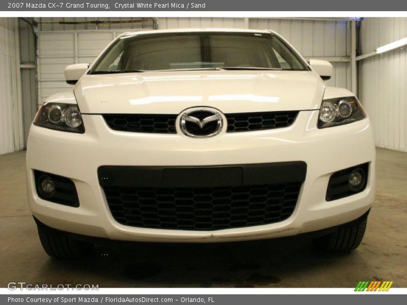 Crystal White Pearl Mica / Sand 2007 Mazda CX-7 Grand Touring