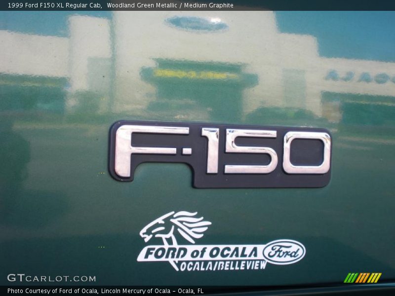 Woodland Green Metallic / Medium Graphite 1999 Ford F150 XL Regular Cab