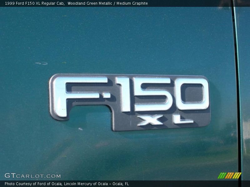 Woodland Green Metallic / Medium Graphite 1999 Ford F150 XL Regular Cab