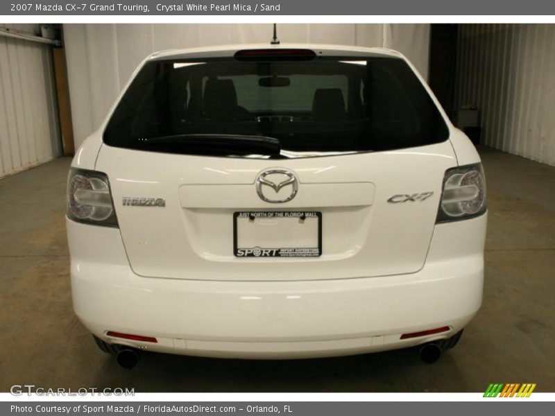 Crystal White Pearl Mica / Sand 2007 Mazda CX-7 Grand Touring